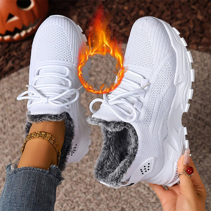Warme Wintersneaker aus Strick für Damen