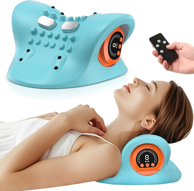 🔥 ANGEBOT! 50 % RABATT! 🎁 Smart EMS-Nacken- & Halswirbelmassagegerät – Kabellose Fernbedienung & Tiefenentspannung für die Muskulatur 💆‍♀️
