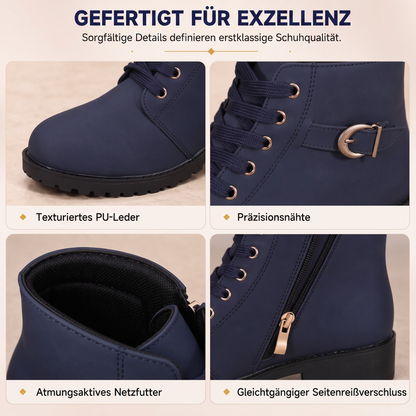 Rutschfeste Damen-Ankle-Boots mit Blockabsatz
