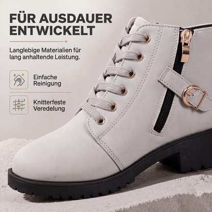 Rutschfeste Damen-Ankle-Boots mit Blockabsatz