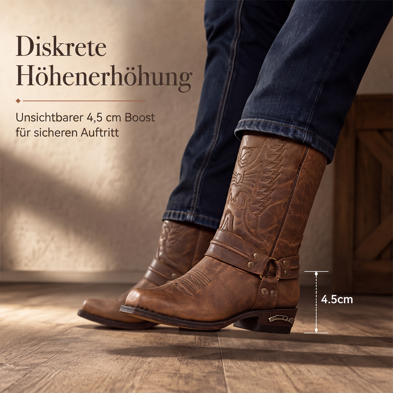 🎯 Keine Rabattspielchen – echte 50% auf echte Bestseller! Westliche Cowboystiefel mit quadratischer Kappe für Herren