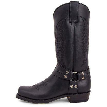 🎯 Keine Rabattspielchen – echte 50% auf echte Bestseller! Westliche Cowboystiefel mit quadratischer Kappe für Herren