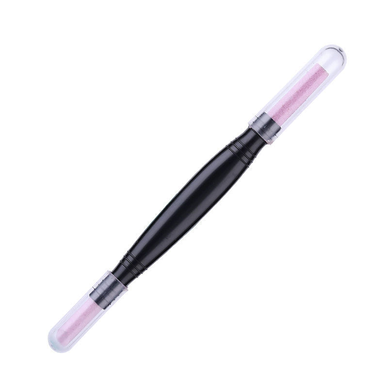 Doppelköpfiger Nagellack-Polierstift aus Quarz