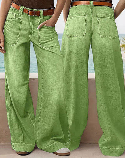 📢🎉50%Rabatt!!!🛍️✨Damen High-Waist Weite Jeans