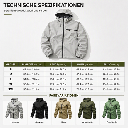 📢📢50% Rabatt!!! 🎉✨Wasserdichte Outdoor-Kapuzenjacke für Herren