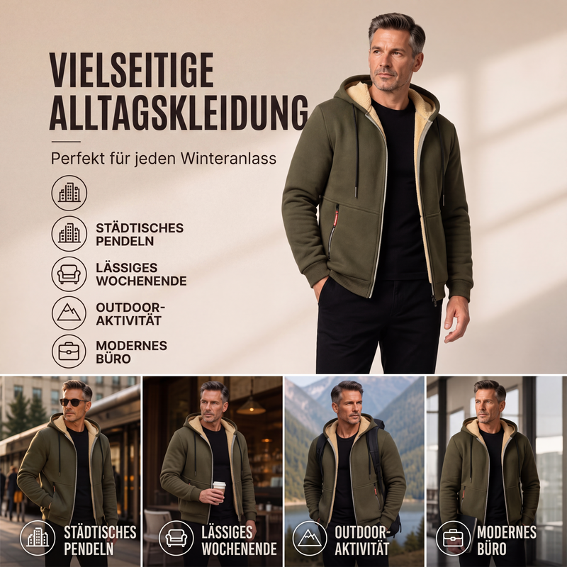 🔥 Schon über 50.000 Einheiten verkauft – jetzt mit 50% Rabatt! Warme Winter-Kapuzenjacke für Herren