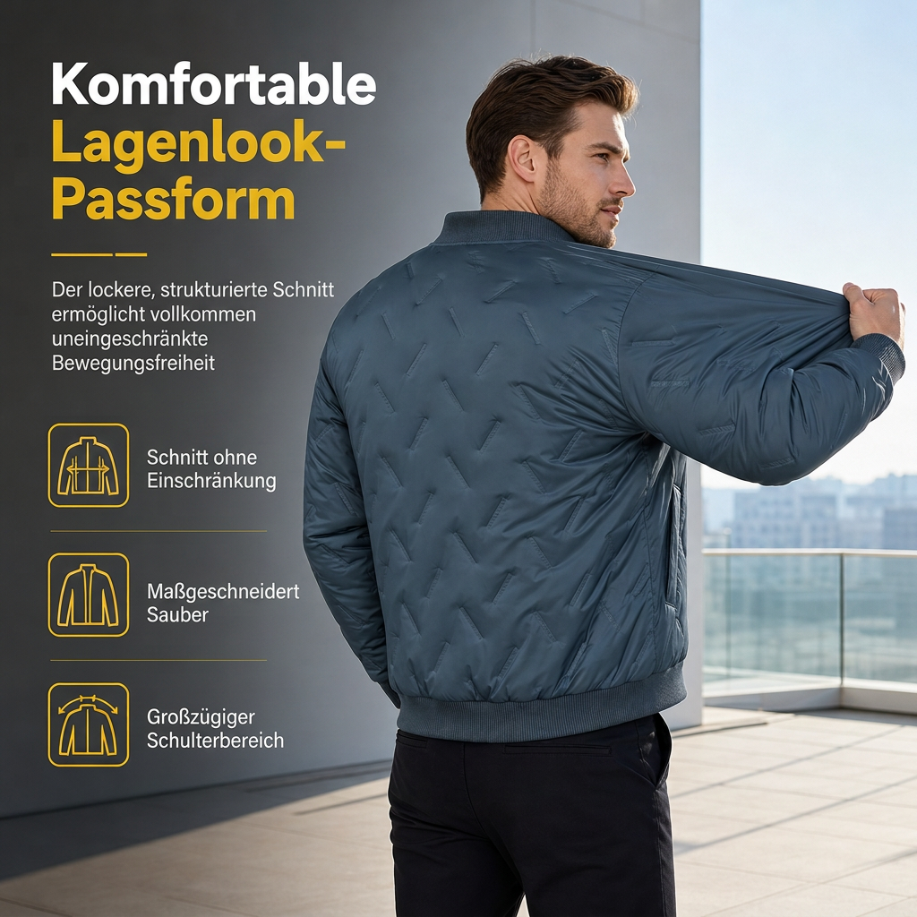 📢🎉50%Rabatt!!!🛍️✨Herren-Winterjacke mit Fleecefutter und Wattierung