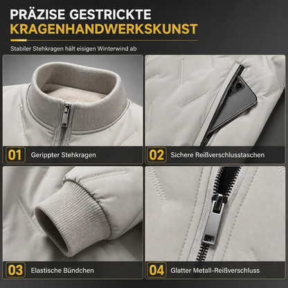 📢🎉50%Rabatt!!!🛍️✨Herren-Winterjacke mit Fleecefutter und Wattierung