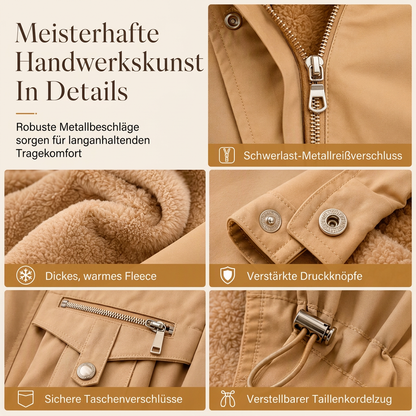 Winterliche Kunstfell-Parka für Damen