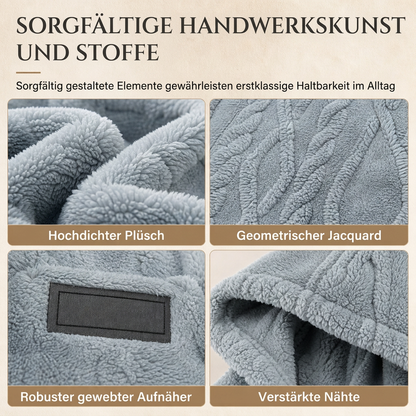 📢📢50% Rabatt!!!🎉✨Herren Winter Kapuzenpullover mit Fleecefutter, Jacquard-Muster, langärmeliges Sweatshirt für Freizeit und Outdoor-Aktivitäten