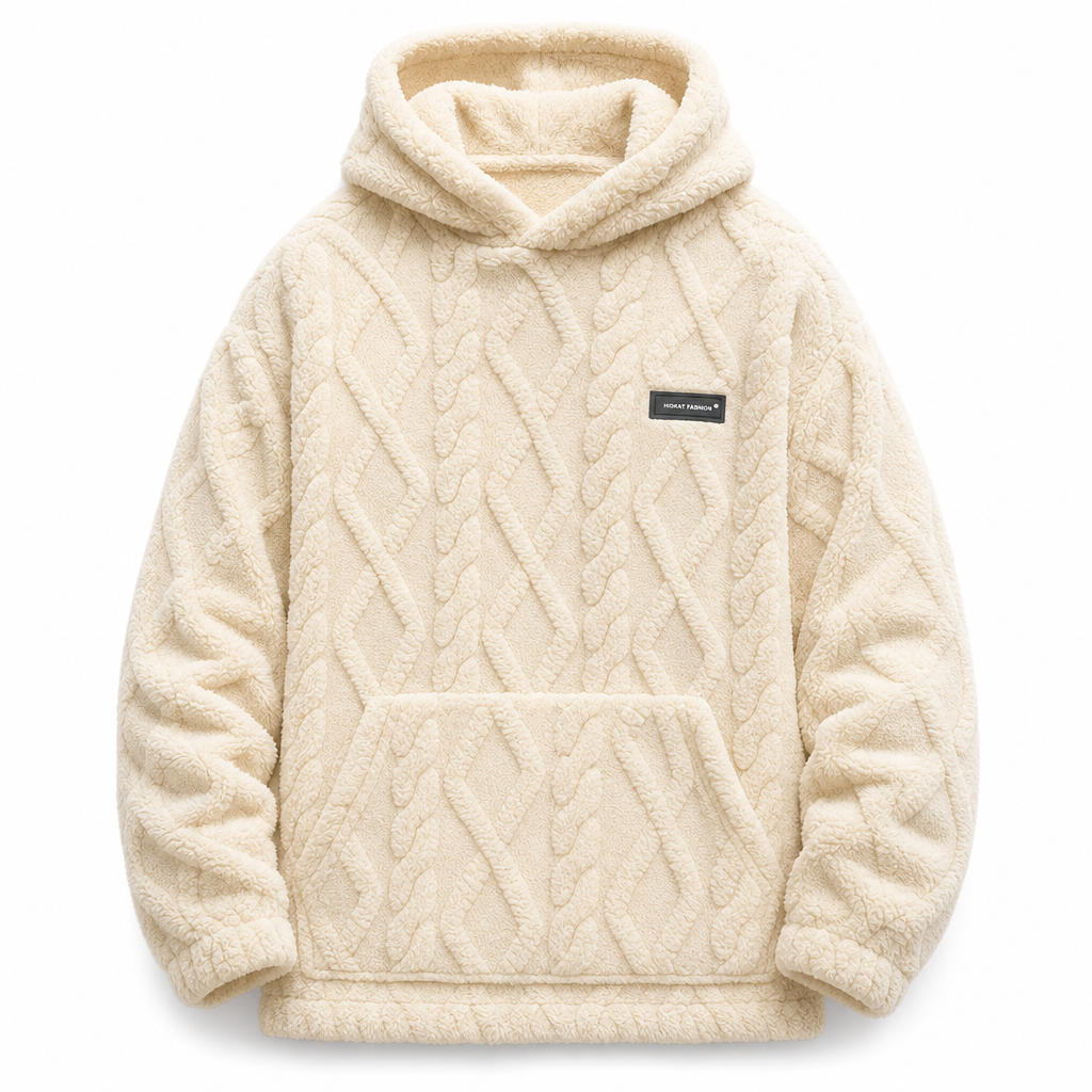 📢📢50% Rabatt!!!🎉✨Herren Winter Kapuzenpullover mit Fleecefutter, Jacquard-Muster, langärmeliges Sweatshirt für Freizeit und Outdoor-Aktivitäten