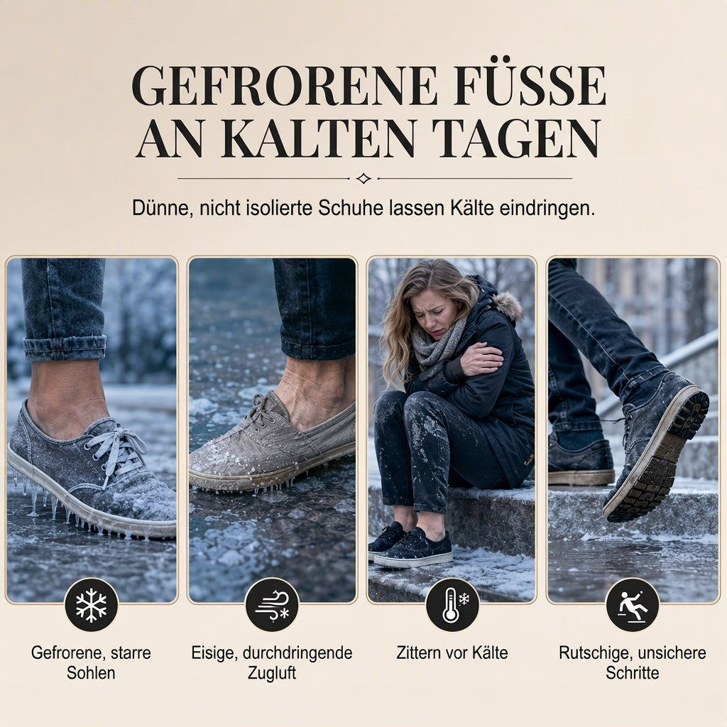 Winter-Schnürstiefel für Damen, halbhoch