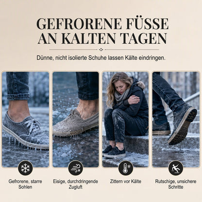 Winter-Schnürstiefel für Damen, halbhoch