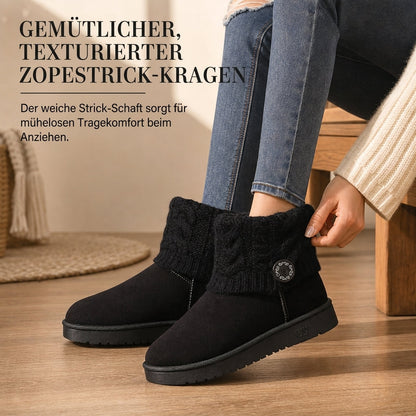 Winter-Schnürstiefel für Damen, halbhoch