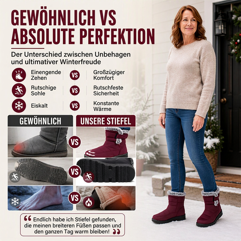 🌟 Der Look, den alle suchen – bei uns 50% günstiger! Rutschfeste warme Winter-Schneestiefel für Damen