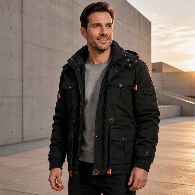 📢Gratis Versand! Solange der Vorrat reicht!📢 Wärmende Winterjacke für Herren mit abnehmbarer Kapuze
