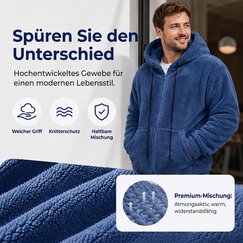 📢🎉50%Rabatt!!!🛍️✨Warme, gemütliche Kapuzenjacke für Herren für den Winter