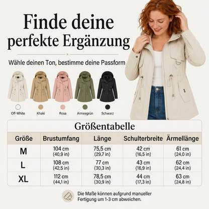 📢🎉50%Rabatt!!!🛍️✨Lässige, warme mittelange Damen-Kapuzenjacke