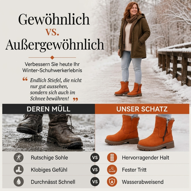 📢📢50%Rabatt!!!🎉✨Rutschfeste warme Winter-Schneestiefel für Damen