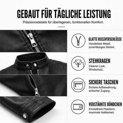 📢🎉50%Rabatt!!!🛍️✨Herren Slim-Fit Jacke aus PU-Leder