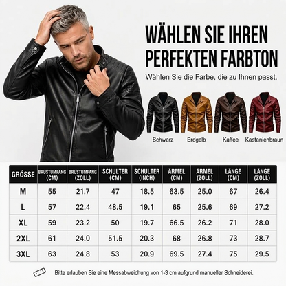 📢🎉50%Rabatt!!!🛍️✨Herren Slim-Fit Jacke aus PU-Leder