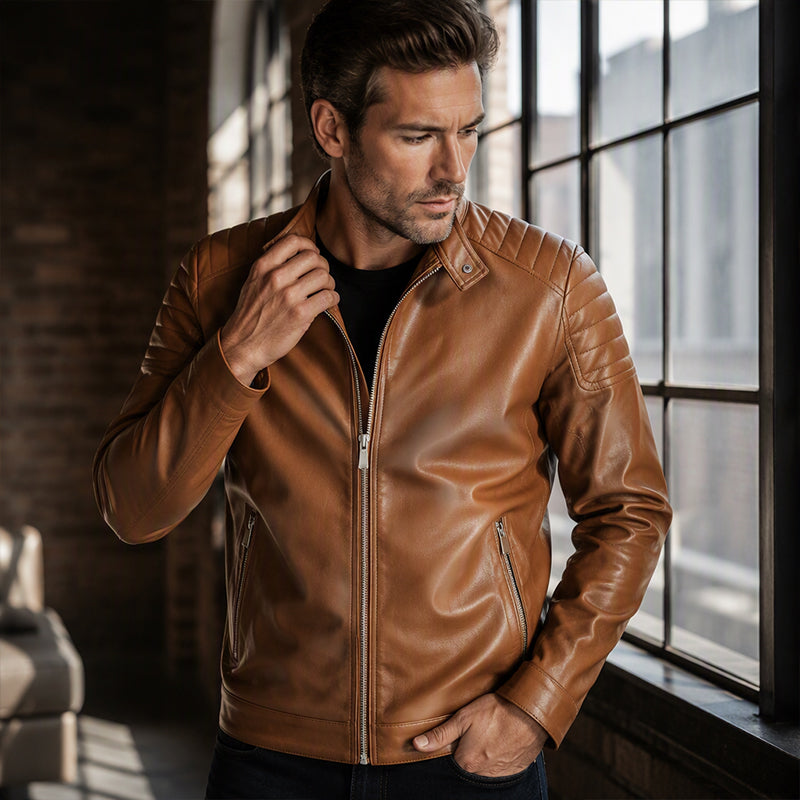 📢🎉50%Rabatt!!!🛍️✨Herren Slim-Fit Jacke aus PU-Leder