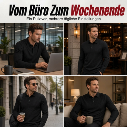 🌟 Der Look, den alle suchen – bei uns 50% günstiger! Strukturiertes, leichtes Langarm-Sweatshirt für Herren
