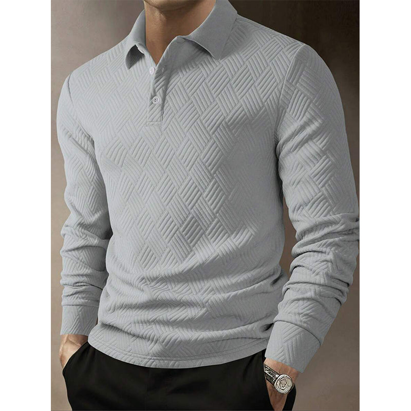 🌟 Der Look, den alle suchen – bei uns 50% günstiger! Strukturiertes, leichtes Langarm-Sweatshirt für Herren