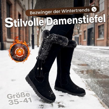Warme, rutschfeste und abriebfeste Damen-Wadenstiefel