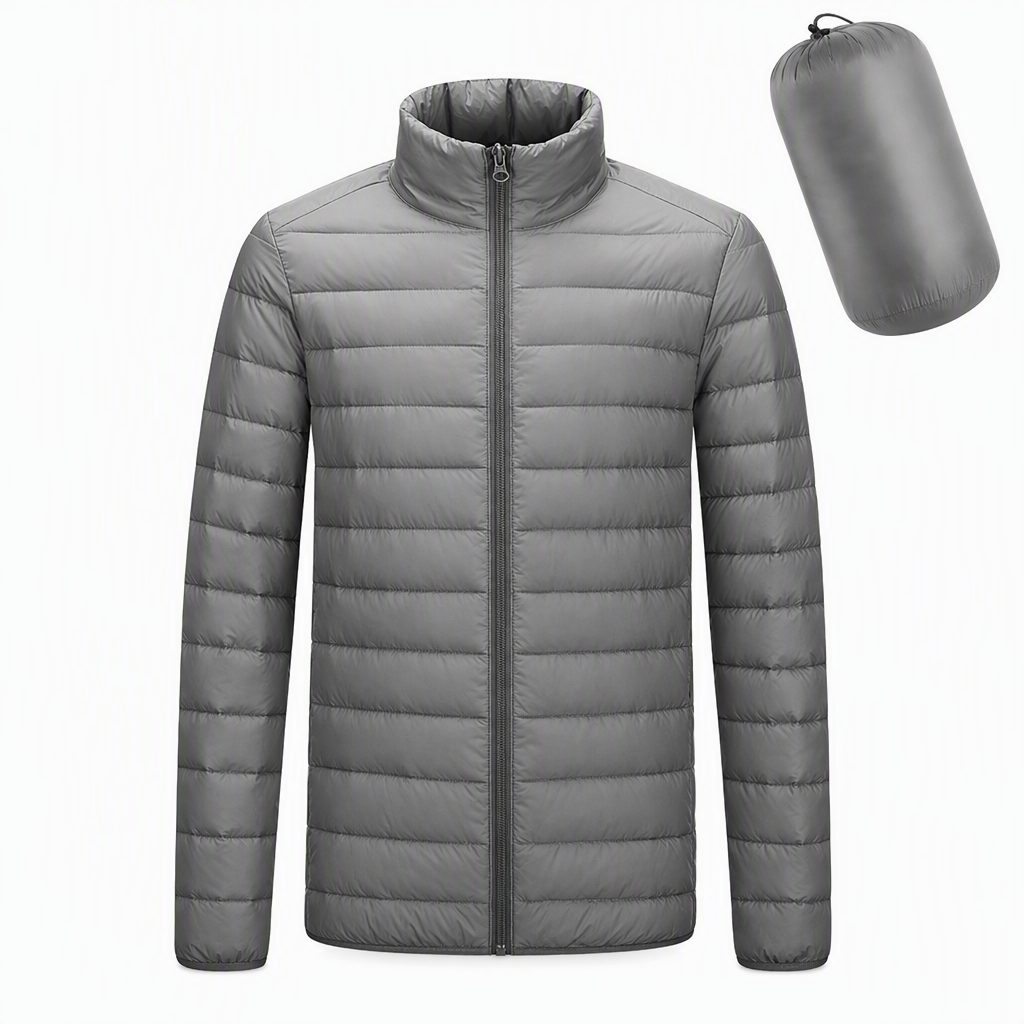❄️ Leichte, wattierte Winterjacke mit Stehkragen – Leicht, warm & immer passend