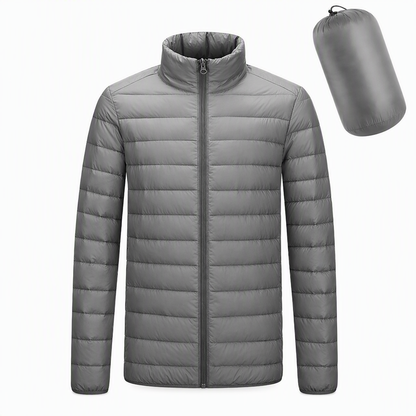 ❄️ Leichte, wattierte Winterjacke mit Stehkragen – Leicht, warm & immer passend