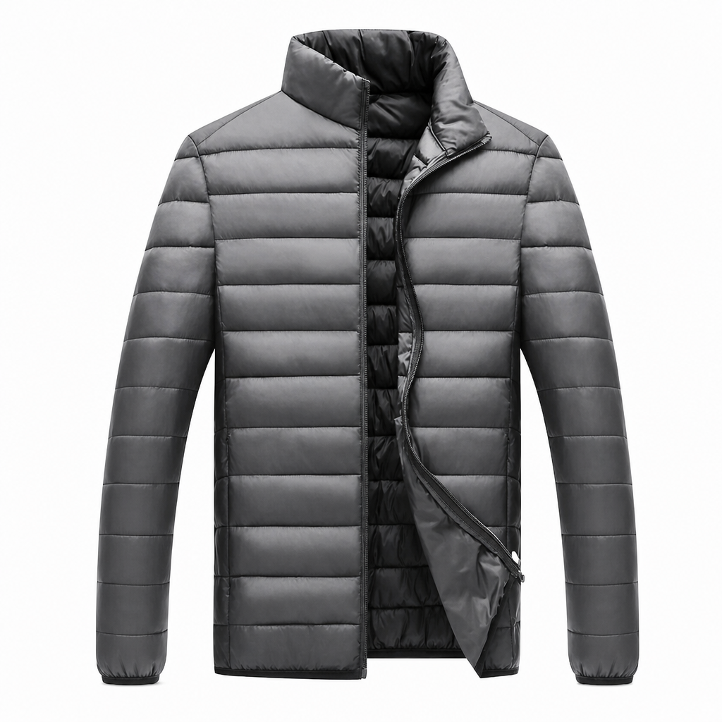 ❄️ Leichte, wattierte Winterjacke mit Stehkragen – Leicht, warm & immer passend