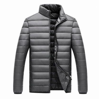 ❄️ Leichte, wattierte Winterjacke mit Stehkragen – Leicht, warm & immer passend