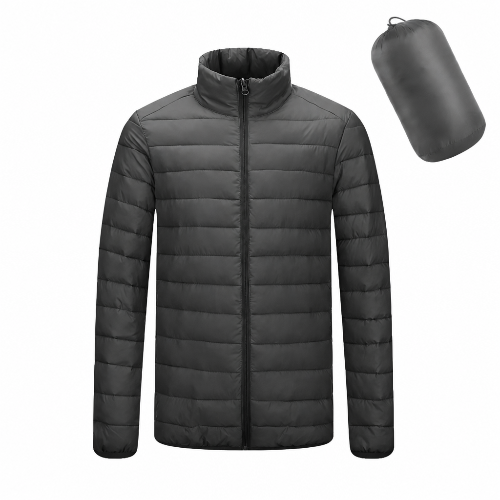 ❄️ Leichte, wattierte Winterjacke mit Stehkragen – Leicht, warm & immer passend