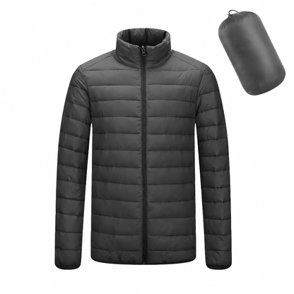 ❄️ Leichte, wattierte Winterjacke mit Stehkragen – Leicht, warm & immer passend