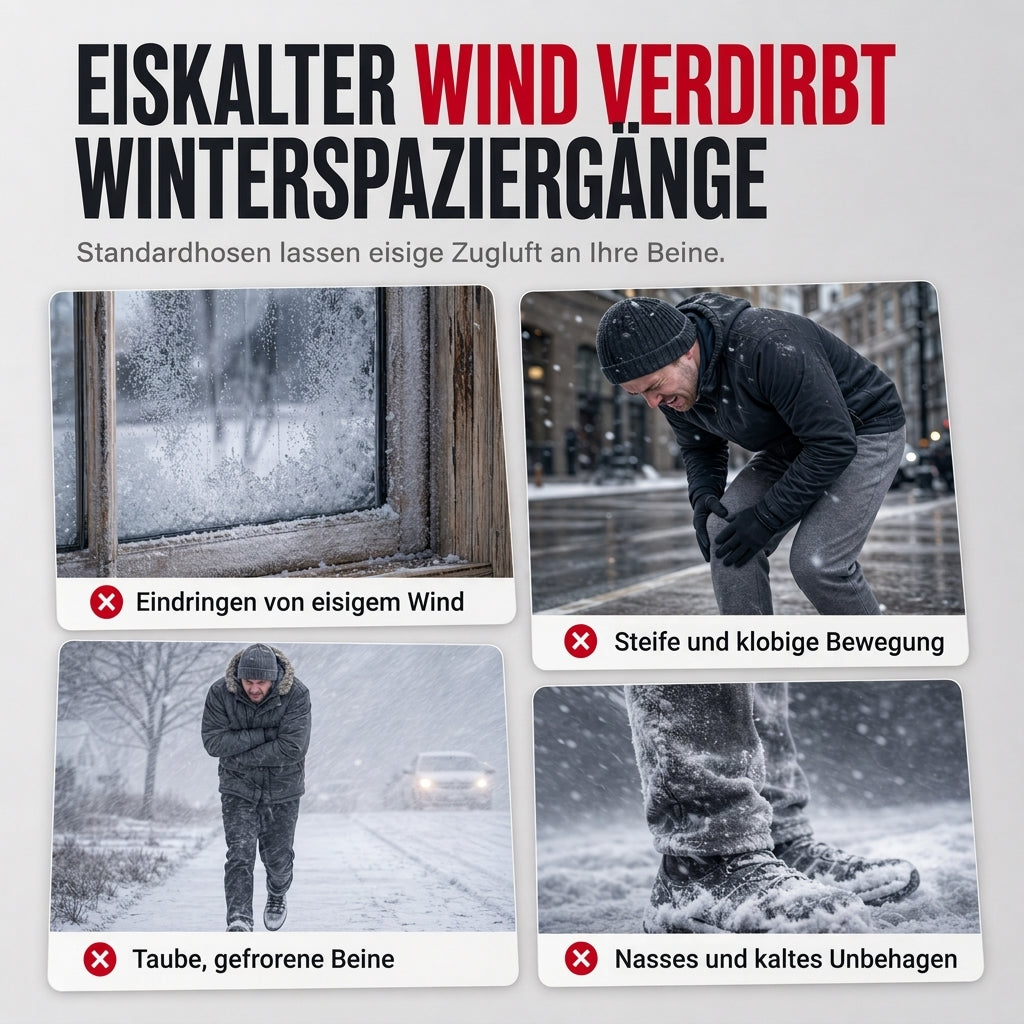🏆 Verkaufsschlager – jetzt halber Preis! Unisex verdickte warme Fleece-Hose