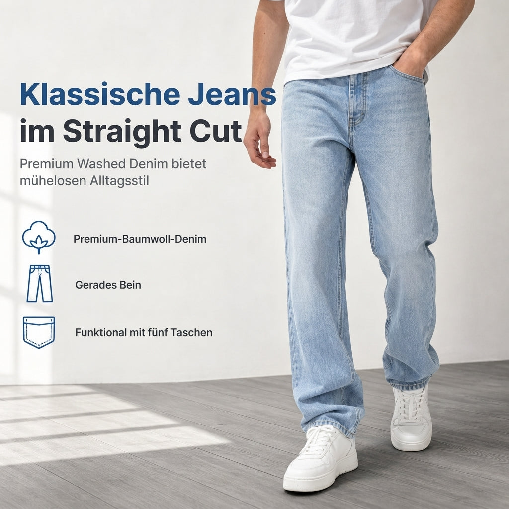 Klassische gerade Jeans für Herren