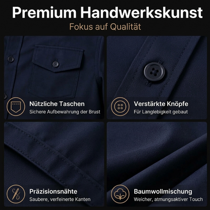📢🎉50%Rabatt!!!🛍️✨Herren Zweiteiler-Set aus Polyester, bestehend aus Hemd und Hose
