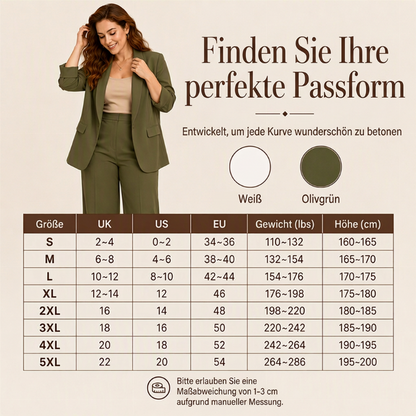 📢🎉50%Rabatt!!!🛍️✨Damen-Set aus elegantes Oberteil mit Schalkragen und weit geschnittenen Hosen