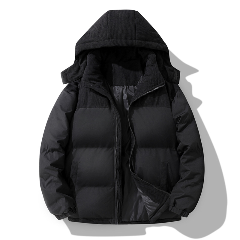 🔥Beliebtes Produkt ！✨Herren Winter-Steppjacke mit Kapuze im Color-Block-Design