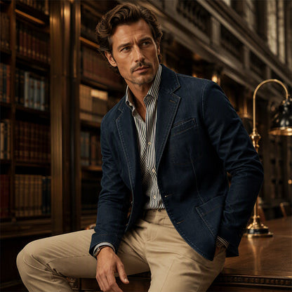 📢🎉50%Rabatt!!!🛍️✨Stilvoller Slim-Fit Jeansblazer für Herren