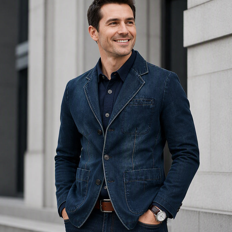 📢🎉50%Rabatt!!!🛍️✨Stilvoller Slim-Fit Jeansblazer für Herren