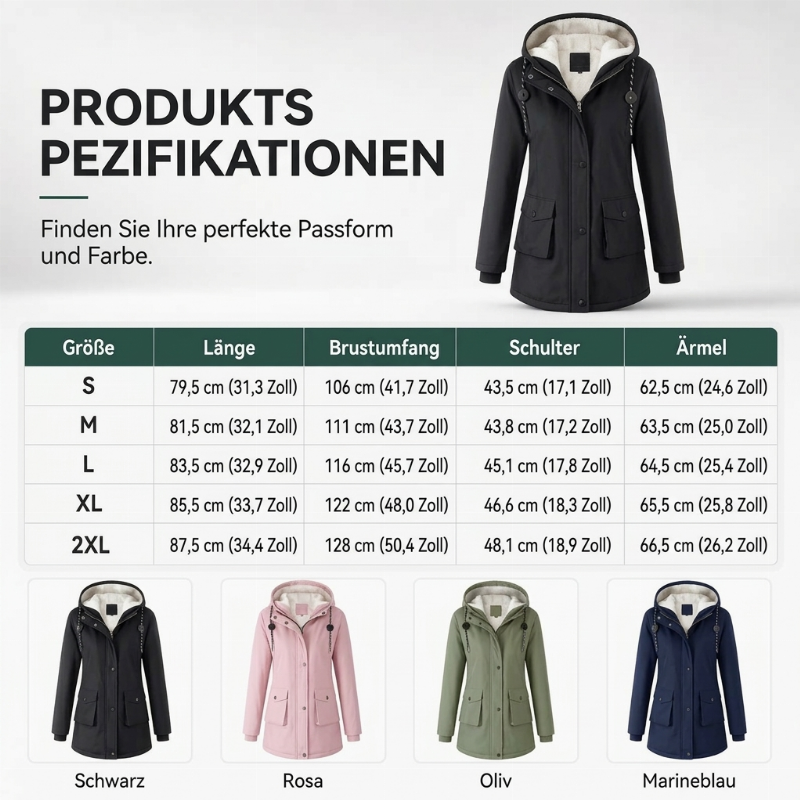 📢🎉50%Rabatt!!!🛍️✨Bequeme warme Parka-Mantel für Damen