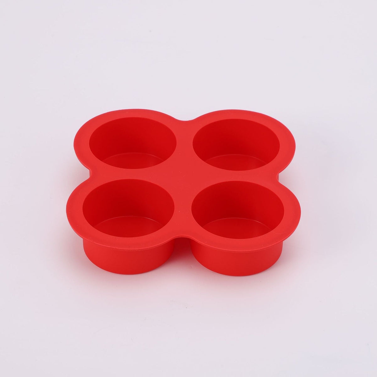 Silikon-Kuchenbackform mit 4 Mulden