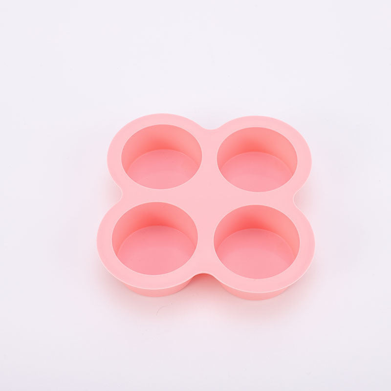 Silikon-Kuchenbackform mit 4 Mulden