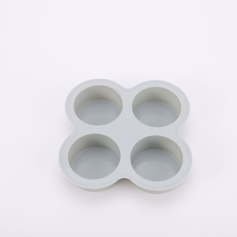 Silikon-Kuchenbackform mit 4 Mulden