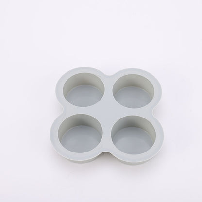 Silikon-Kuchenbackform mit 4 Mulden