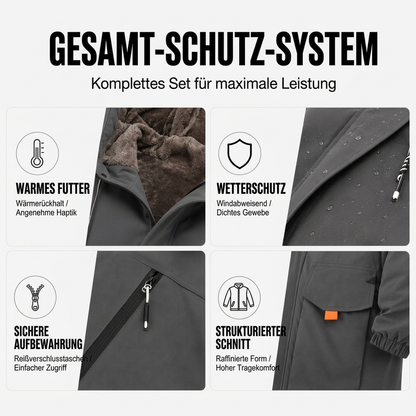 Herzlichkeit Herren Winterparka mit Kapuze und Plüschfutter