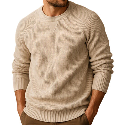 📢🎉50%Rabatt!!!🛍️🧶 Klassisches Rundhalspullover für Herren – Weich, bequem & immer passend