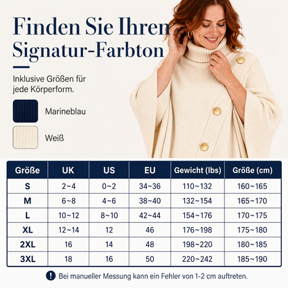 📢🎉50%Rabatt!!!🛍️✨Damen asymmetrischer Rollkragen-Poncho Strickpullover